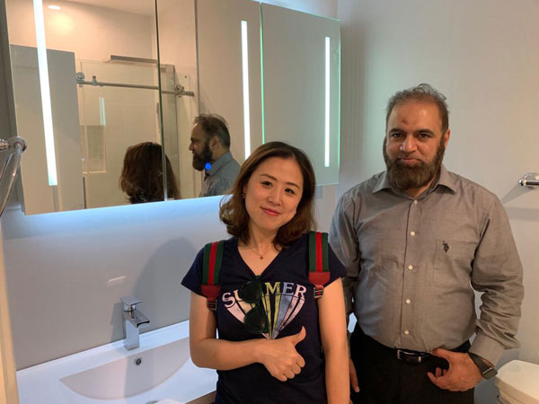 Modern Bathroom Cabinet, Case From WASHINGTON, USA Modern Bathroom Cabinet, Case From WASHINGTON, USA