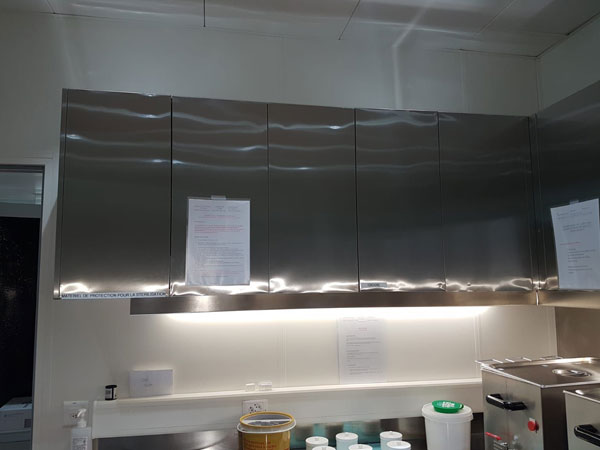 Stainless Steel Cabinet, Case From Lausanne, Switzerland